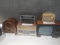 Retro TVs, radios, pick-ups, old phones, rare electronic devices