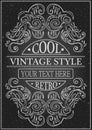 Retro typographic design elements. Template for design invitations, posters and other design.