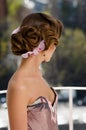 Retro updo woman