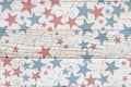 Retro USA red, white and blue stars background Royalty Free Stock Photo