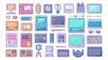 Retro User Interface Elements in Vaporwave Aesthetic