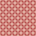 Retro vector geometric seamless pattern with rounded grid, net, mesh, lattice Royalty Free Stock Photo