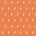 Retro vector seamless pattern with lightning bolt Royalty Free Stock Photo
