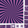 Retro spiral background set Royalty Free Stock Photo