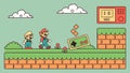 Retro video game console, vintage gaming technology vector design Generative AI