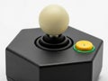Retro video game controller joystick isolated on white background Royalty Free Stock Photo