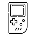 Retro videogames console icon