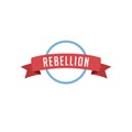 retro vintage badge label rebellion Royalty Free Stock Photo