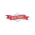 retro vintage badge label victory Royalty Free Stock Photo