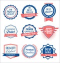 Retro vintage badges labels and shields Royalty Free Stock Photo