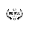 Retro Vintage Bicycle Label Design and Logo