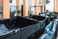 Retro Vintage car in the Vytautas the Great War Museum, Kaunas, Lithuania 9 April 2022