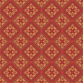 Retro vintage Chinese traditional pattern seamless background check geometry plygon cross frame line kaleidoscope