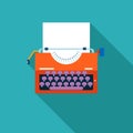 Retro Vintage Creativity Symbol Typewriter and