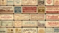 retro vintage farm labels Royalty Free Stock Photo