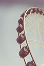 Retro vintage instagram stylized picture of an amusement park.