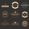 Retro vintage logo, brands logo,business signs.