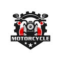 Retro or vintage motorcycle emblem logo design