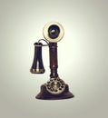 Retro vintage old phone Royalty Free Stock Photo