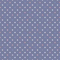 Retro vintage polka dot seamless pattern with small colorful dots, circles, spots. Royalty Free Stock Photo