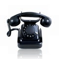 Retro vintage rotary telephone isolated Royalty Free Stock Photo