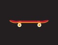Retro vintage skateboard icon
