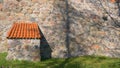 Retro Vintage Stone Brick Wall In Trakai Castle Lithuania