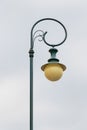 Retro vintage street lamp isolated on white background Royalty Free Stock Photo