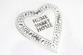 Retro vintage style heart, Home Sweet Home Royalty Free Stock Photo