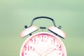 Retro and vintage style of Old fashioned alarm clock Royalty Free Stock Photo