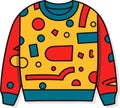 Retro vintage sweater from 90\'s, vector