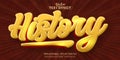 Retro, vintage text effect, old 80`s editable text style Royalty Free Stock Photo