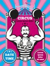 Retro vintage vector circus poster Royalty Free Stock Photo