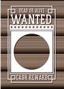 Retro and vintage wanted poster design Royalty Free Stock Photo