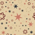 Retro Vintage warping paper tile Royalty Free Stock Photo