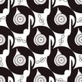 Retro Vinyl pattern. Musical background