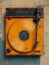 retro vinyl record player Royalty Free Stock Photo