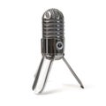 Retro vocal microphone vintage style isolated on white background Royalty Free Stock Photo