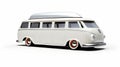 Retro Volkswagen Bus 3d Render - Streamlined Forms, Raw And Powerful