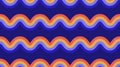 Retro waves seamless pattern. Wavy stripes repeating background. Colorful curved and wrapped lines wallpaper in 60s, 70s Royalty Free Stock Photo