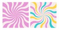 Retro wavy backgrounds with a vintage colors Royalty Free Stock Photo