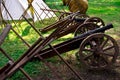 Retro weapons in the Park at ethnic festival