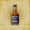 Retro Whiskey Bottle