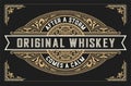 Retro whiskey label.