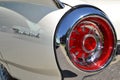 Retro White Ford Thunderbird tail light and part back panel Royalty Free Stock Photo