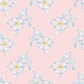 Retro wild rose pattern. Vintage embroidery style design.