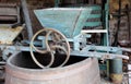 Retro wine press Royalty Free Stock Photo