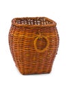 Retro wood basket Royalty Free Stock Photo