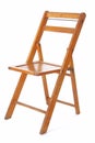 Retro Wooden Folding Chair Royalty Free Stock Photo