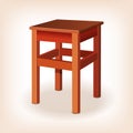 Retro wooden stool